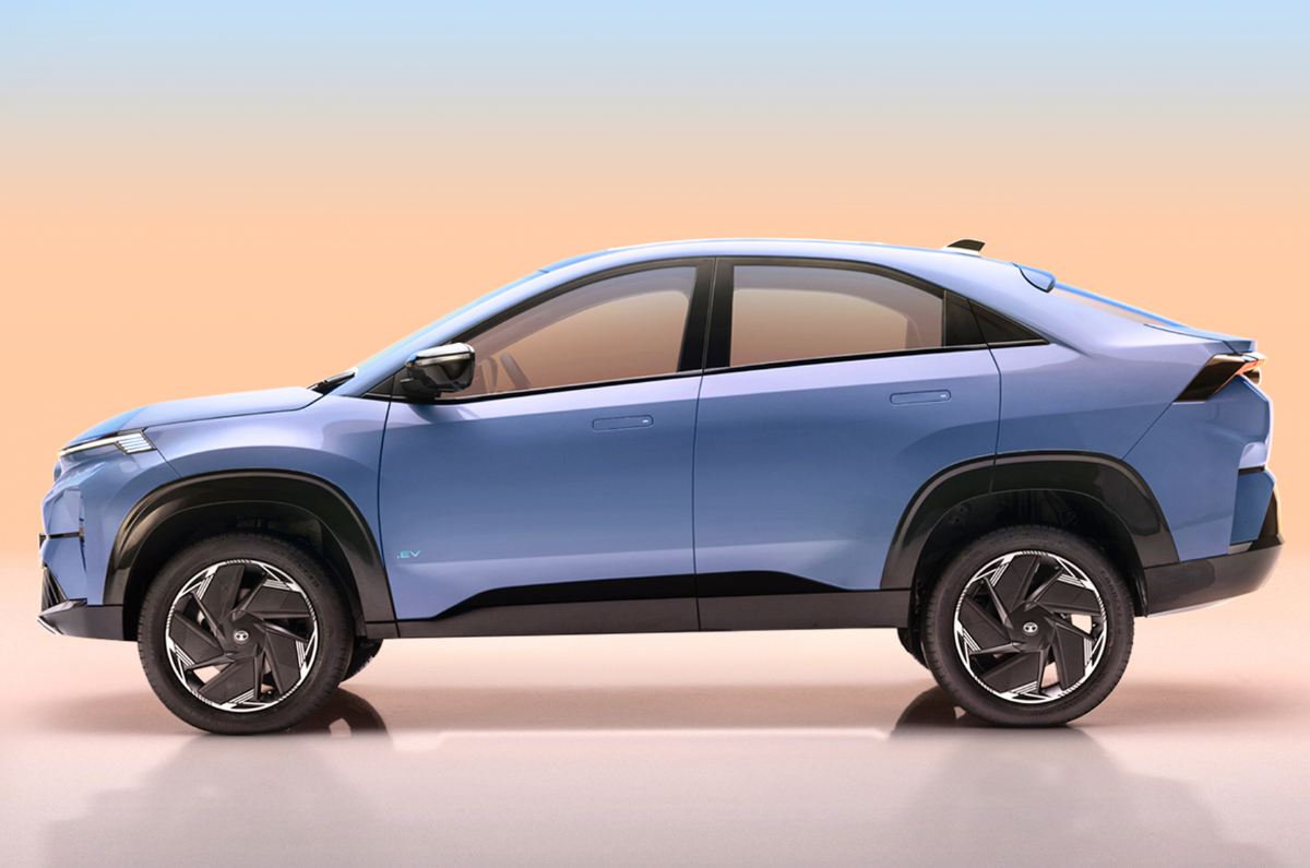 Tata Curvv EV side profile Tata Curvv EV side profile